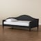 Baxton Studio Milligan ModernCharcoal Fabric Upholstered and Dark Brown Finished Wood Twin Size Daybed 200-12563-ZORO - alternate 2